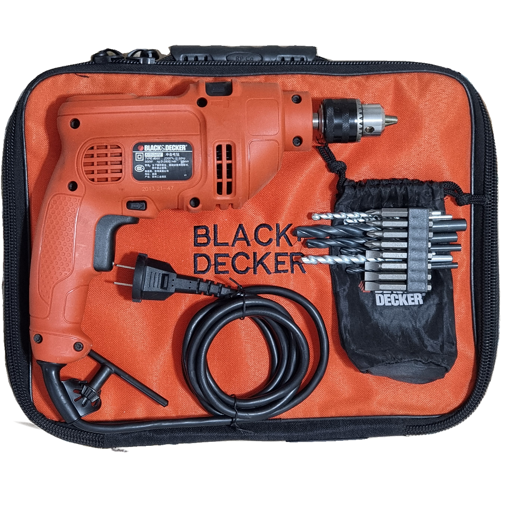 دریل برقی استوک بلک اند دکر 500 وات اصلی مدل BLACK&DECKER  KR504RE